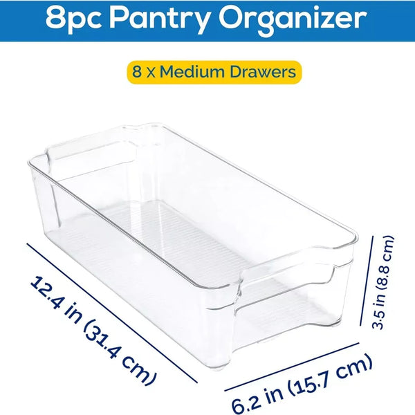 Set 8 Pcs Organizador Refrigerador