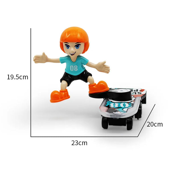 Robot En Patineta Con Luz Y Sonido