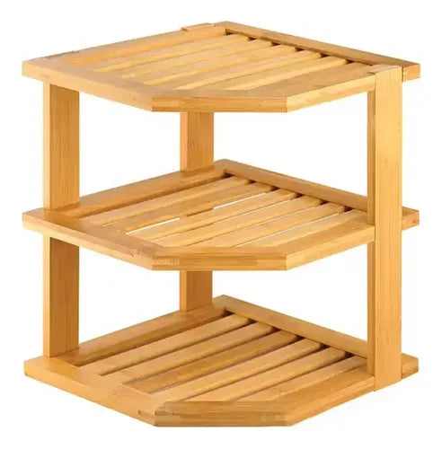 Estante Esquinero Cocina Bambú Organiza