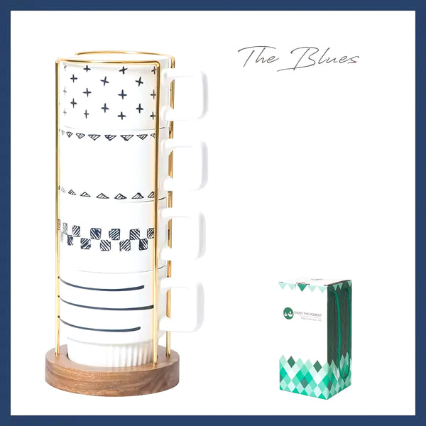 Set 4 Tazas Oficina Hogar Con Base - Varietas Chile - Santiago