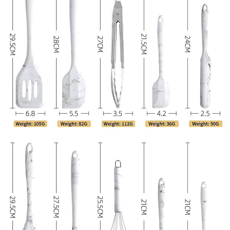 Set 10 Utensilios De Cocina Silicona - Varietas Chile - Santiago