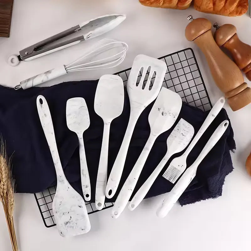 Set 10 Utensilios De Cocina Silicona