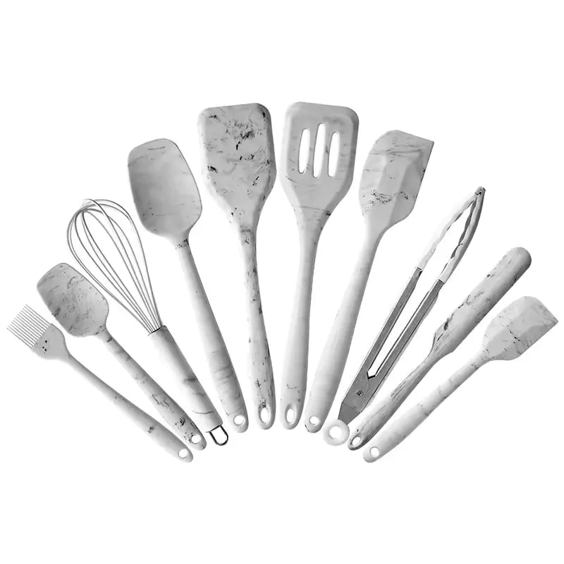 Set 10 Utensilios De Cocina Silicona