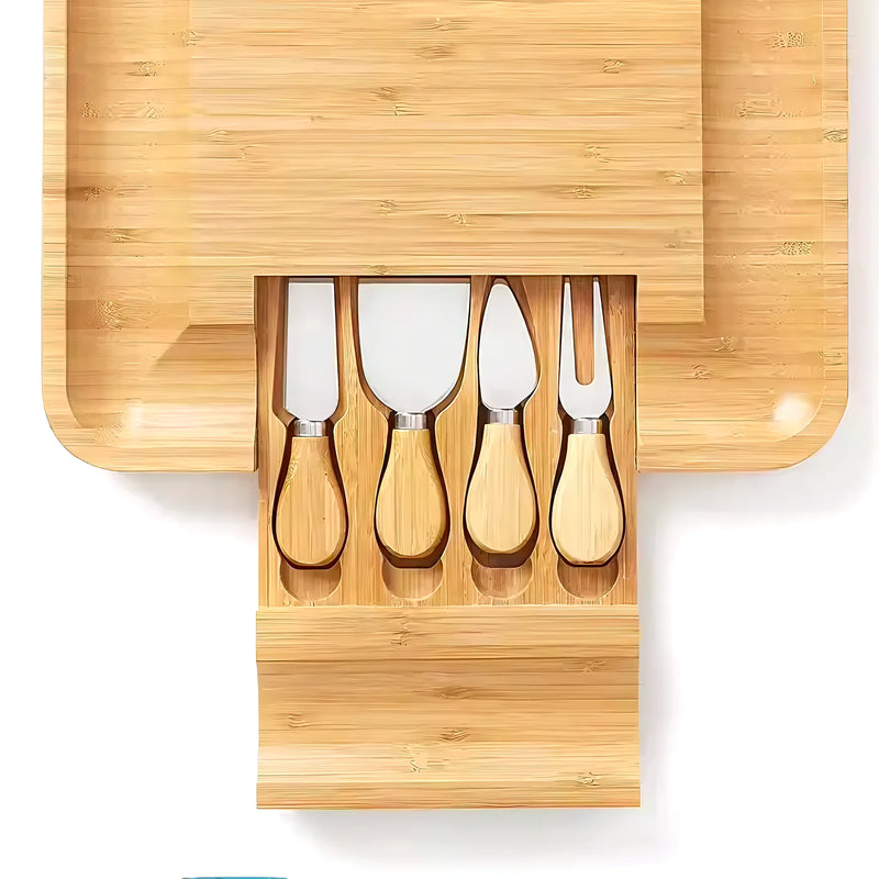 Tabla Para Quesos De Madera Bambú 4 Ac - Varietas Chile - Santiago