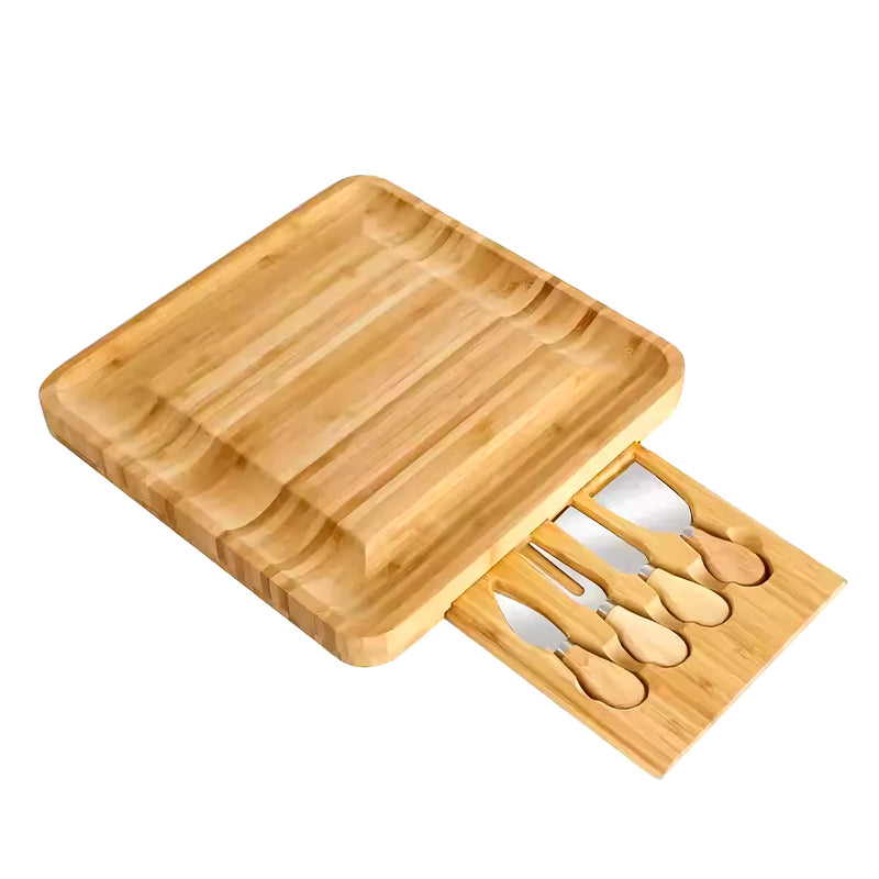 Tabla Para Quesos De Madera Bambú 4 Ac - Varietas Chile - Santiago