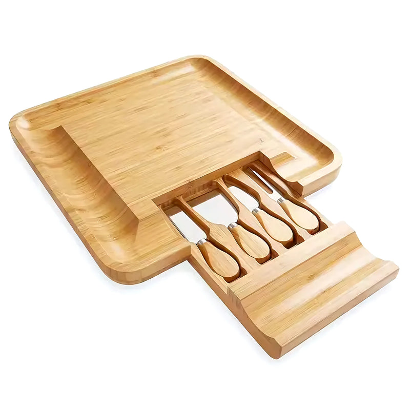 Tabla Para Quesos De Madera Bambú 4 Ac - Varietas Chile - Santiago