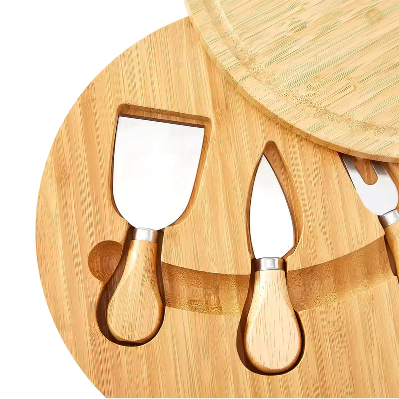 Tabla De Queso 25Cm Bambu 3 Accesorios - Varietas Chile - Santiago