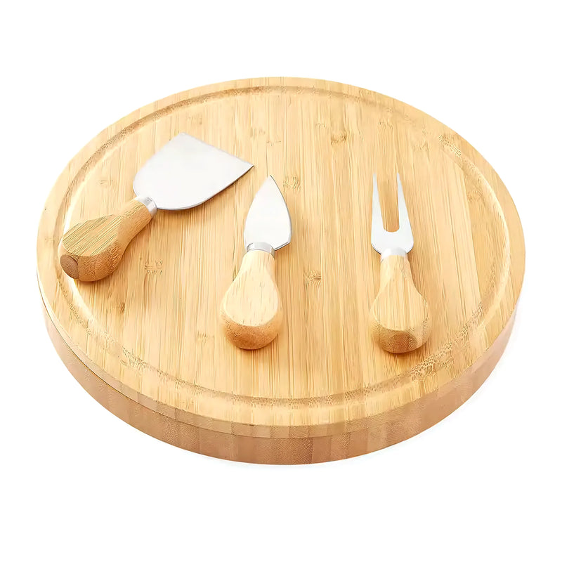Tabla De Queso 25Cm Bambu 3 Accesorios - Varietas Chile - Santiago