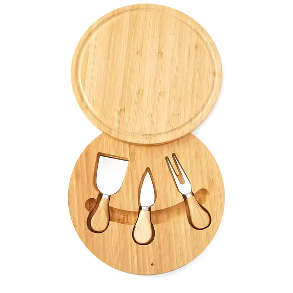 Tabla De Queso 25Cm Bambu 3 Accesorios - Varietas Chile - Santiago