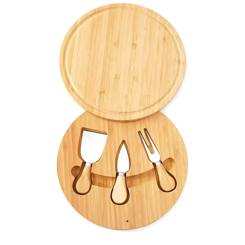 Tabla De Queso 25Cm Bambu 3 Accesorios - Varietas Chile - Santiago
