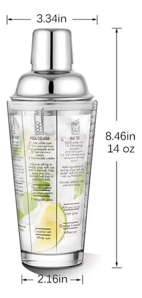 Coctelera De 450Ml Con Recetas Impresas