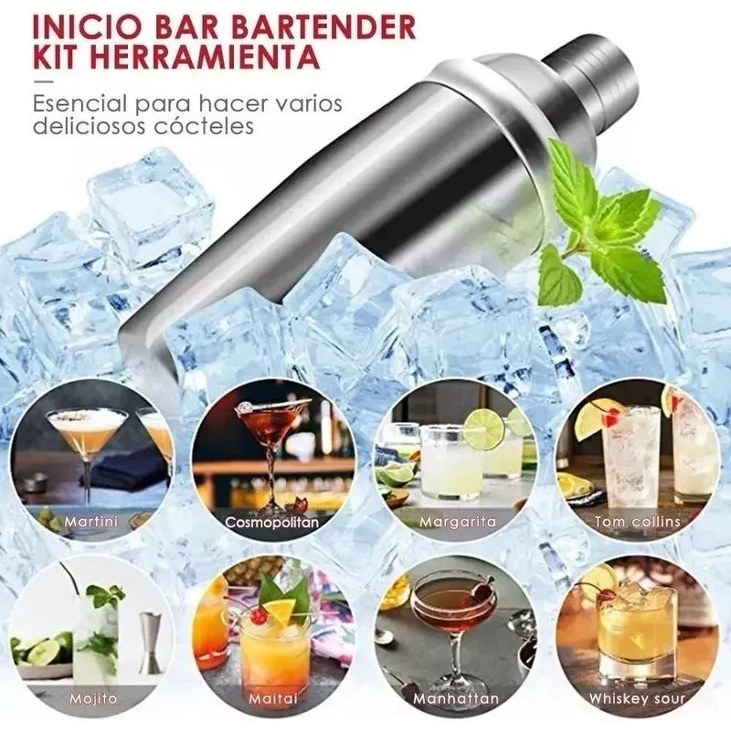 Juego De Coctelera Bar 23 Piezas