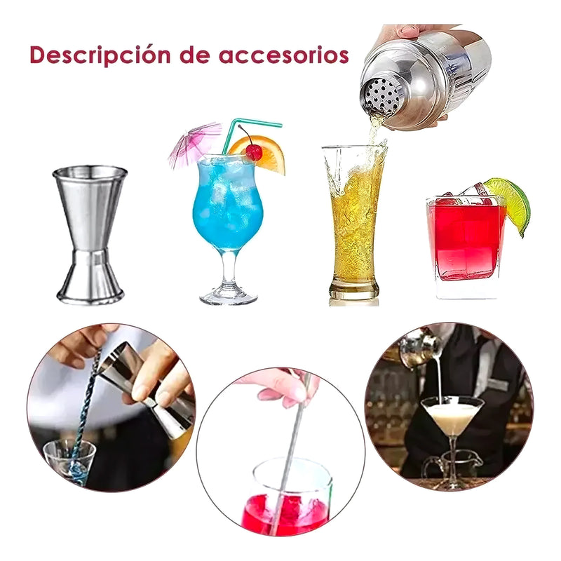 Juego De Coctelera Bar 23 Piezas - Varietas Chile - Santiago