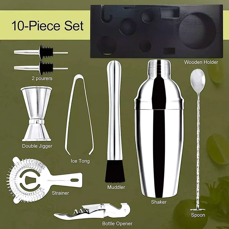 Juego De Coctelera Profesional 10 Piezas - Varietas Chile - Santiago