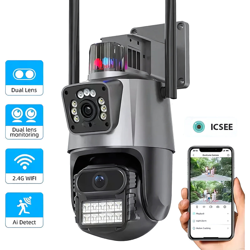 Cámara Domo Wifi Doble Lente Con Alarma - Varietas Chile - Santiago