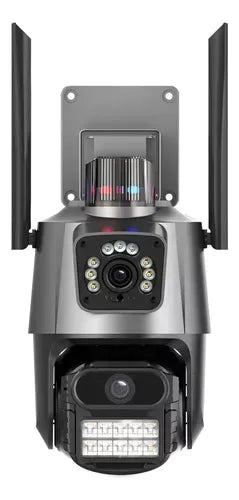 Cámara Domo Wifi Doble Lente Con Alarma