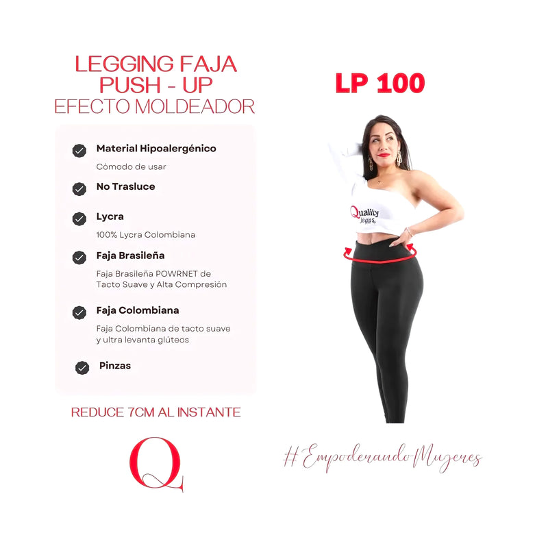 Leggins Faja Push Up Lp100 Colombia Peru - Varietas Chile - Santiago