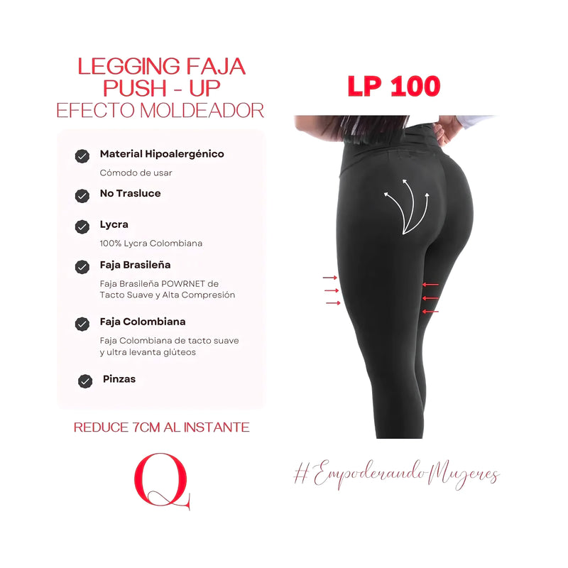 Leggins Faja Push Up Lp100 Colombia Peru - Varietas Chile - Santiago