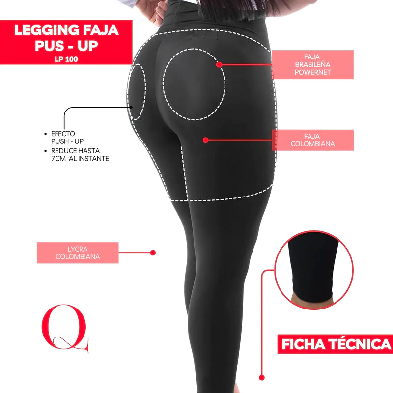 Leggins Faja Push Up Lp100 Colombia Peru - Varietas Chile - Santiago
