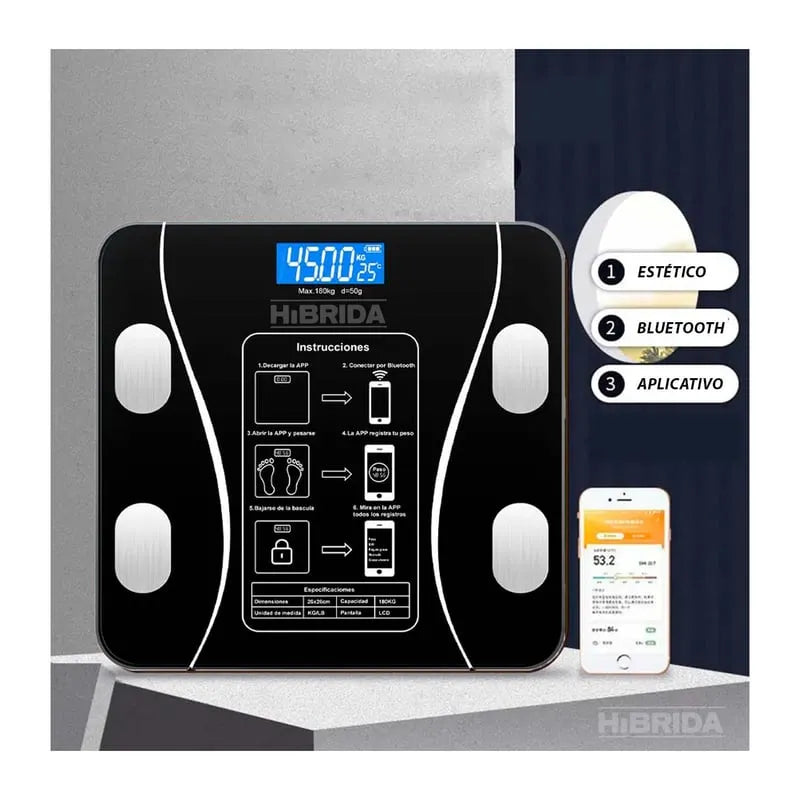 Pesa Digital De Baño Inteligente