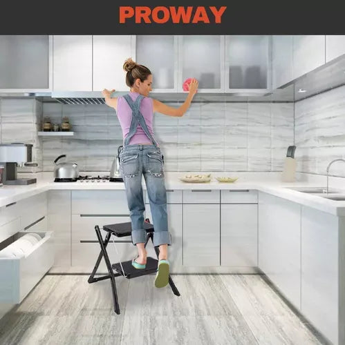 Escalera Multiuso Plegable 2 Peldaños