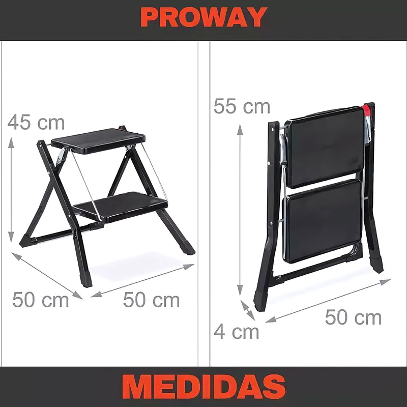 Escalera Multiuso Plegable 2 Peldaños - Varietas Chile - Santiago