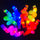 Set 6 Pop It Tubo Con Luz Led Sensorial