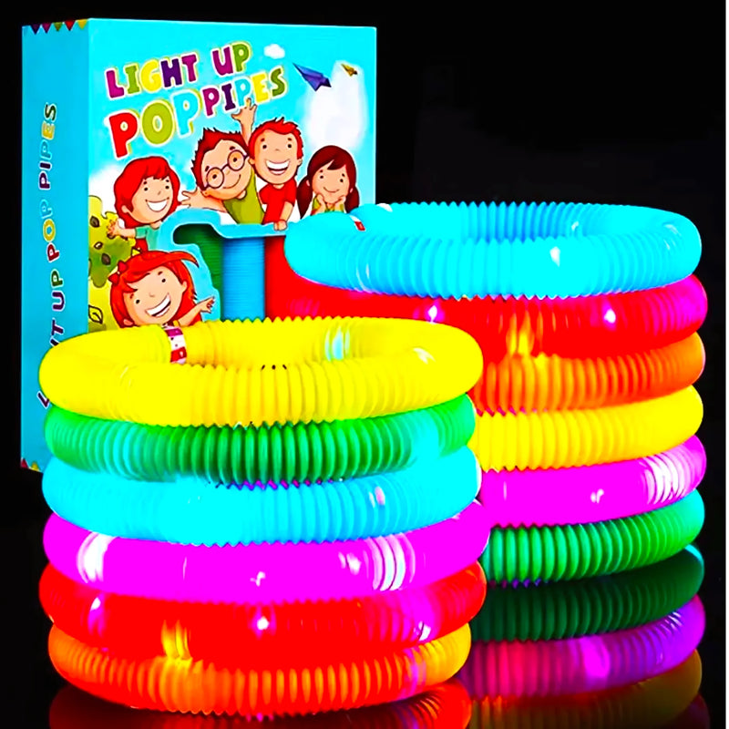 Set 6 Pop It Tubo Con Luz Led Sensorial - Varietas Chile - Santiago