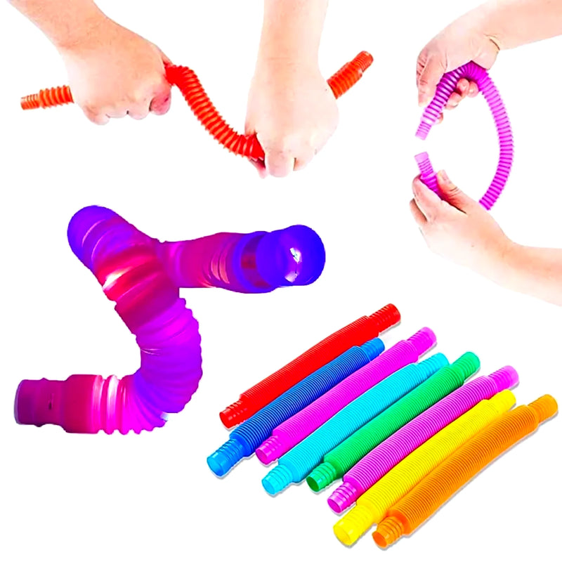 Set 6 Pop It Tubo Con Luz Led Sensorial - Varietas Chile - Santiago