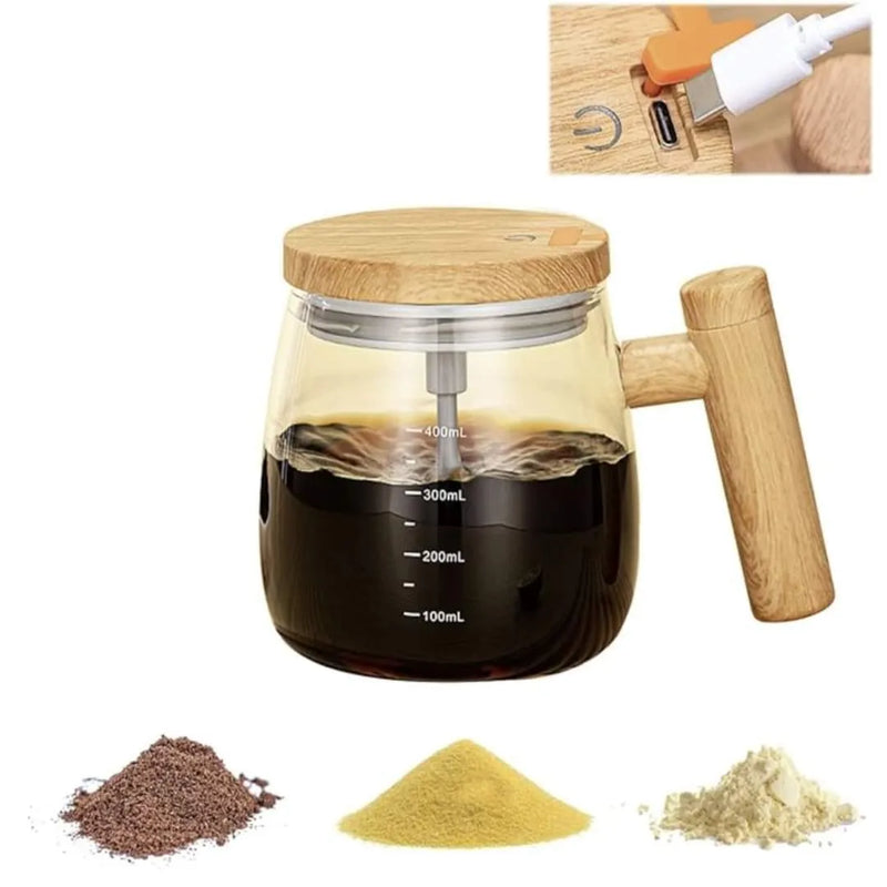 Taza Batidora Recargable Con Usb 400 Ml
