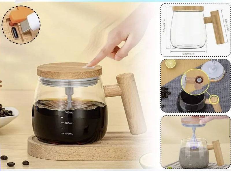 Taza Batidora Recargable Con Usb 400 Ml