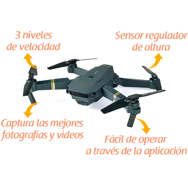 Dron Plegable Con Cámara Wifi Hd Fpv - Varietas Chile - Santiago