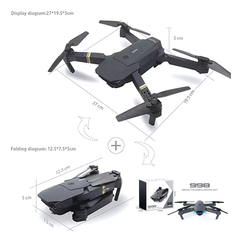 Dron Plegable Con Cámara Wifi Hd Fpv - Varietas Chile - Santiago