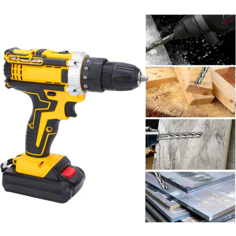 Kit Taladro Inalámbrico 48V 2 Baterias