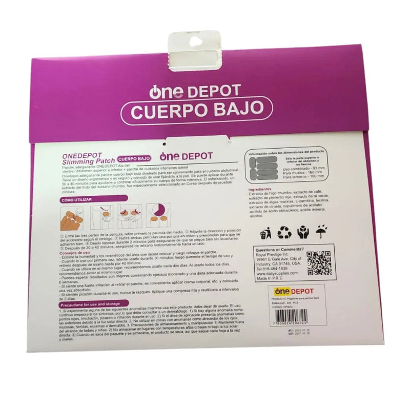Parche Adelgazante Reductor Cuerpo Bajo