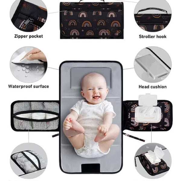 Mudador Plegable Portátil Pañales