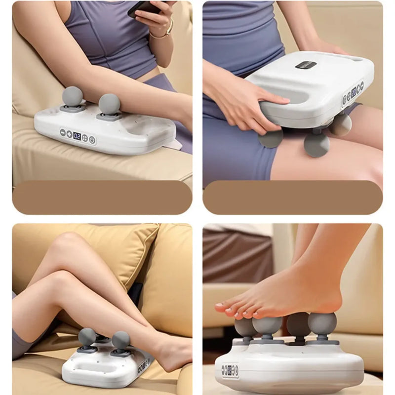 Pistola Eléctrica De Masaje 4 Cabezales