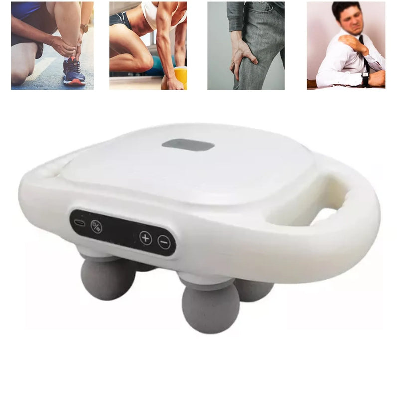 Pistola Eléctrica De Masaje 4 Cabezales