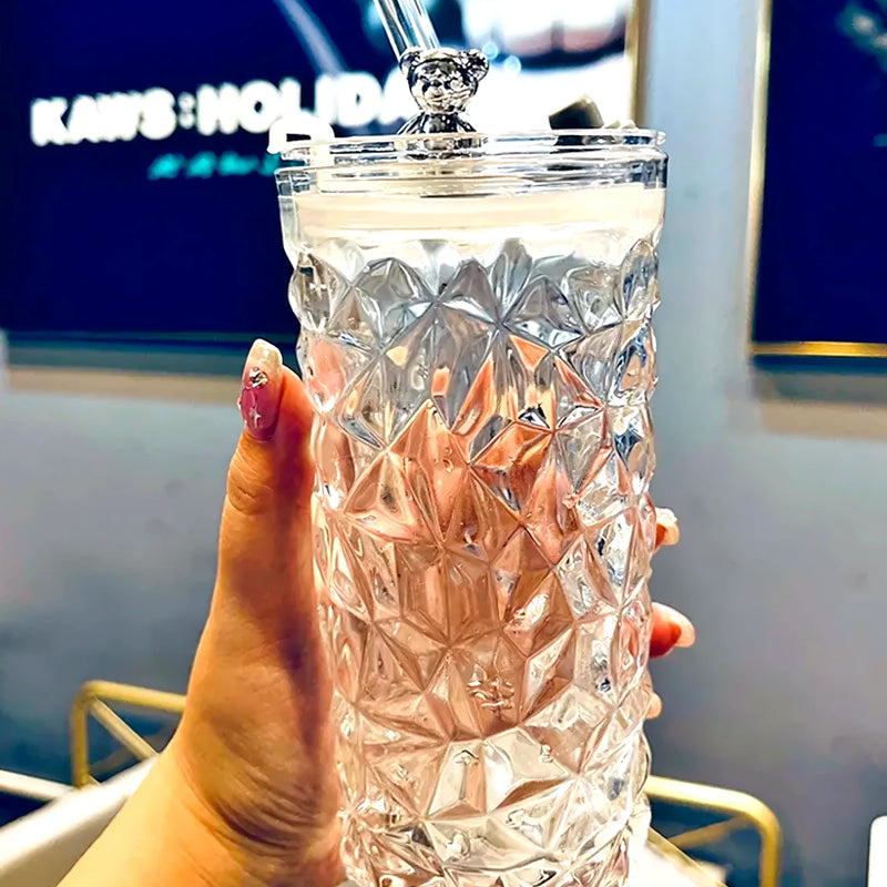 Taza De Vidrio Con Tapa 400Ml - Varietas Chile - Santiago