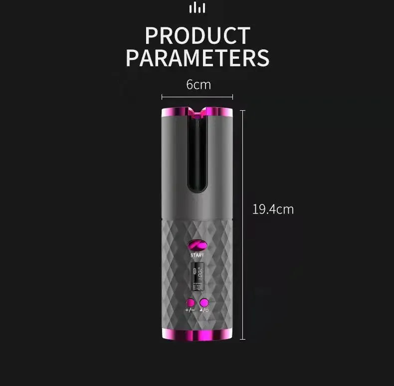 Rizador De Pelo Giratorio Inalámbrico