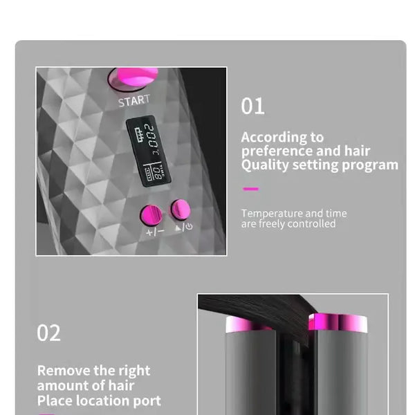 Rizador De Pelo Giratorio Inalámbrico