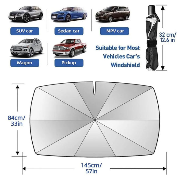 Suncar Pro Parasol Plegable Para Auto