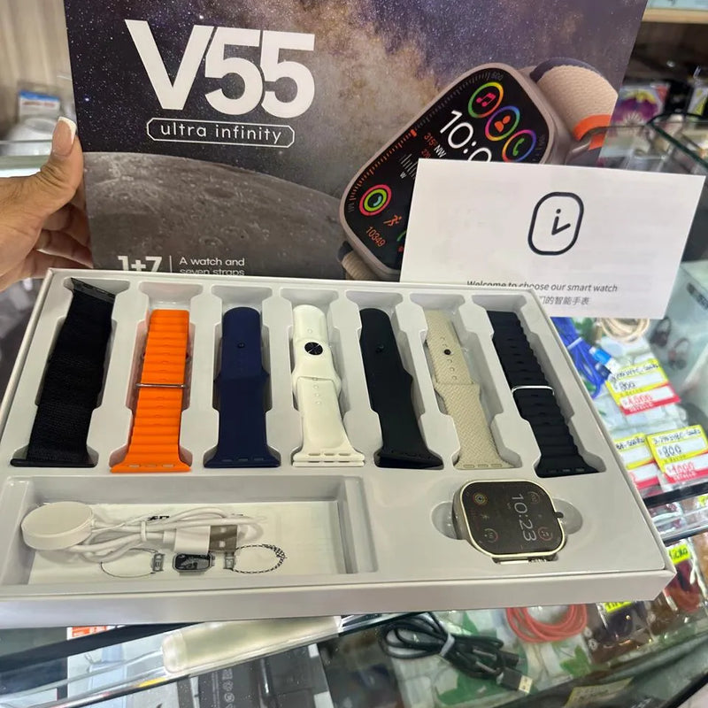 Reloj Smartwatch Modelo V55 8 Correas
