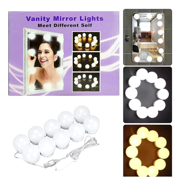 Luces Led Para Espejo Tocador 3 Modos - Varietas Chile - Santiago