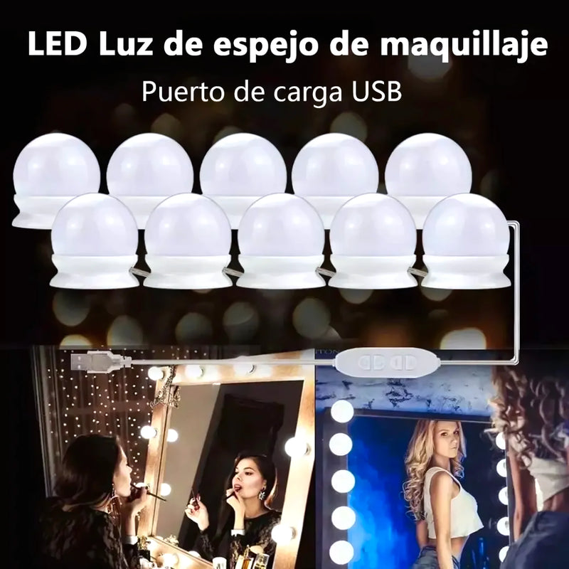 Luces Led Para Espejo Tocador 3 Modos - Varietas Chile - Santiago