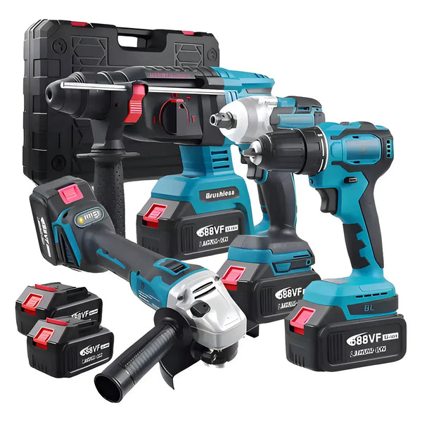 Set 4 Herramientas Inalambricas Tasbel