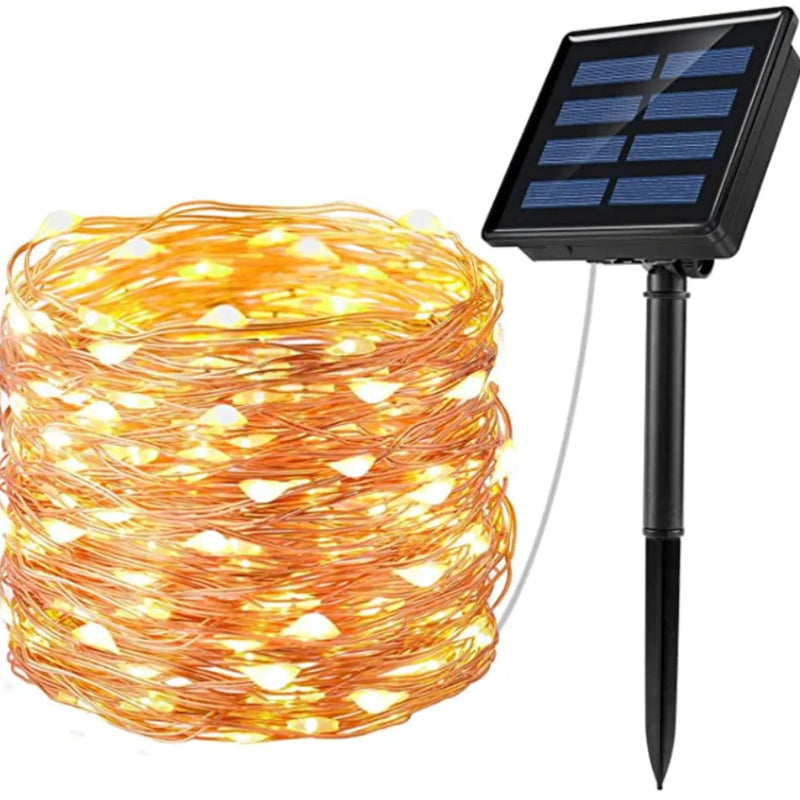 2 Guirnaldas De Luces Hada Solar