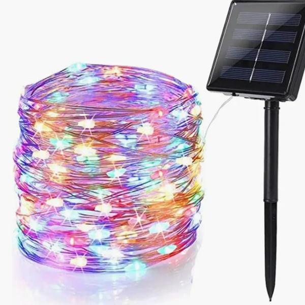 2 Guirnaldas De Luces Hada Solar