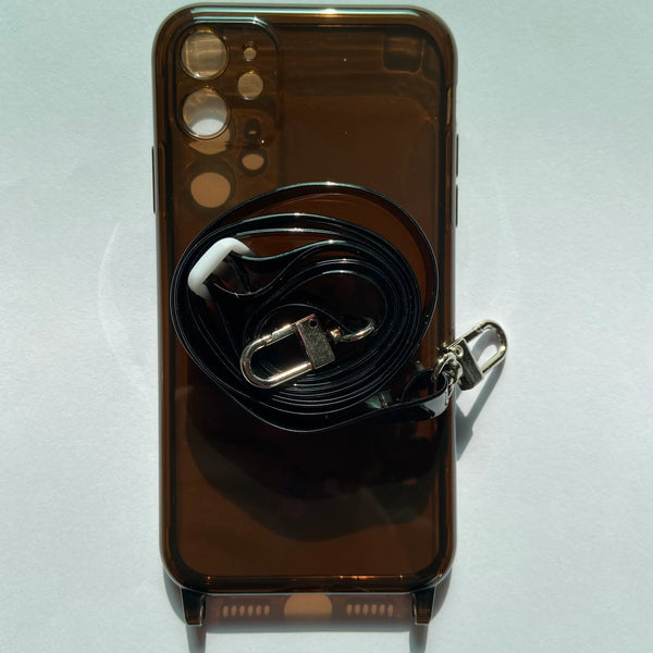 Carcasa Con Cordon Iphone 11 Negra -en tu casa Chile - Santiago