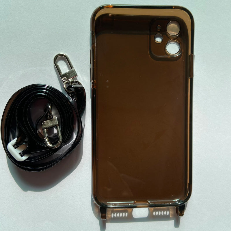 Carcasa Con Cordon Iphone 11 Negra -en tu casa Chile - Santiago